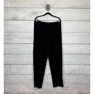 Double R Ranch Plus Size Blue Navy Velvet Pull On Straight Leg Pants Size 1X